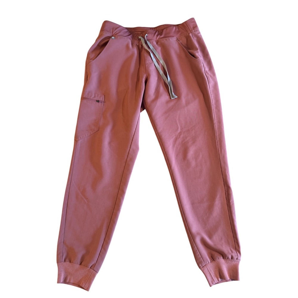 FIGS Zamora Jogger Scrub Pants Womens Medium Rose Pink Technical Collection M